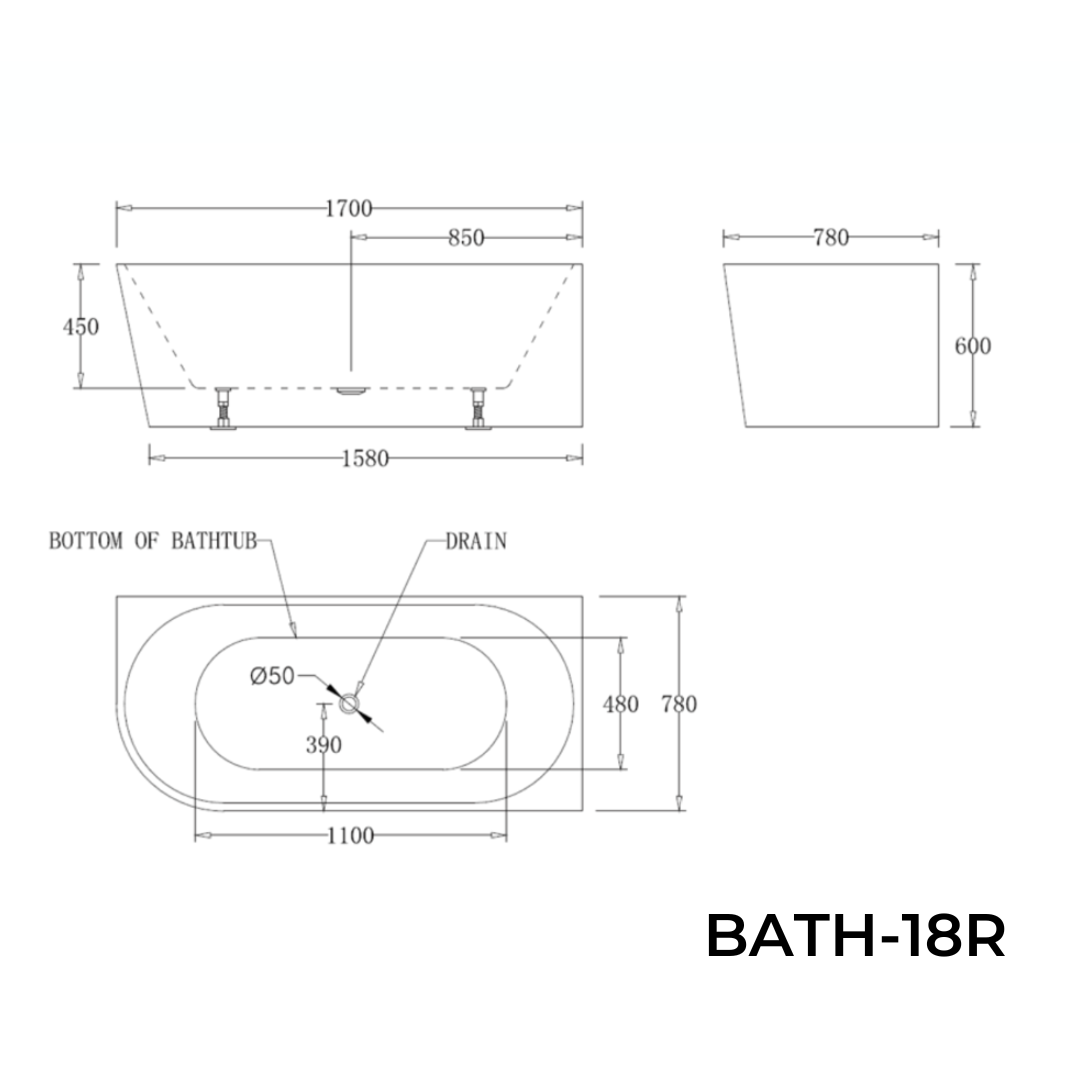 Corner Fit Bath
