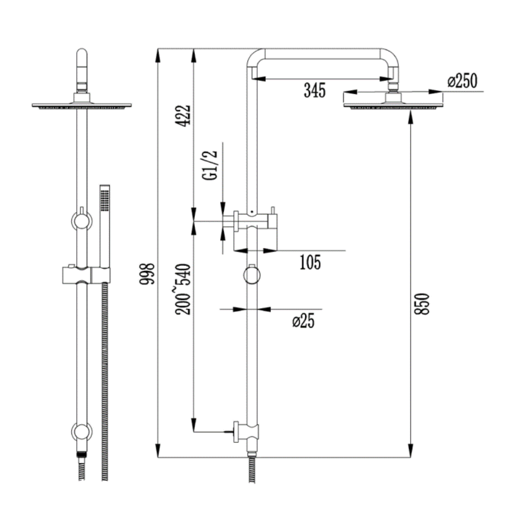 Classic 2 in 1 Shower
