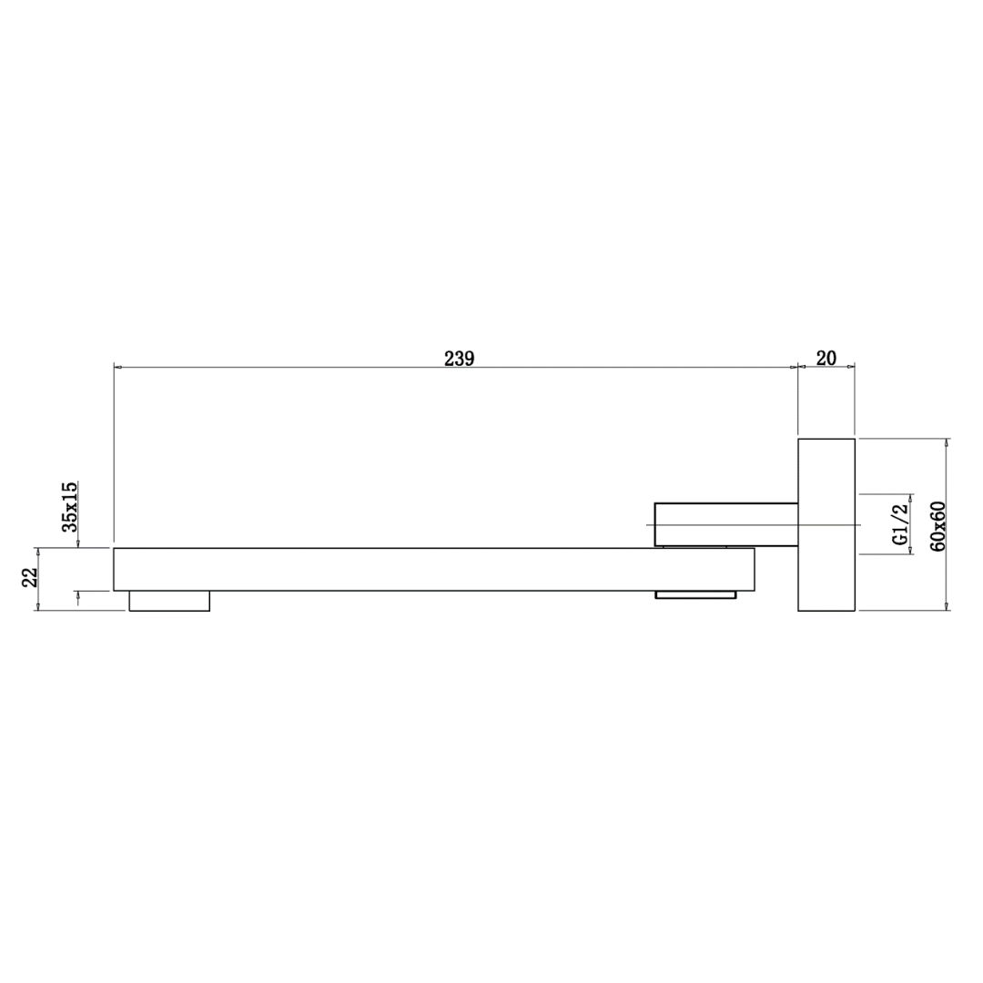 Luxury Swivel Bath Spout