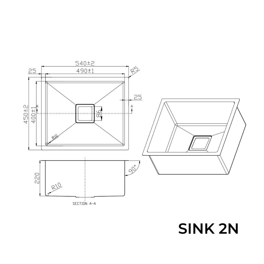 Nano Scratch Resistant Sink