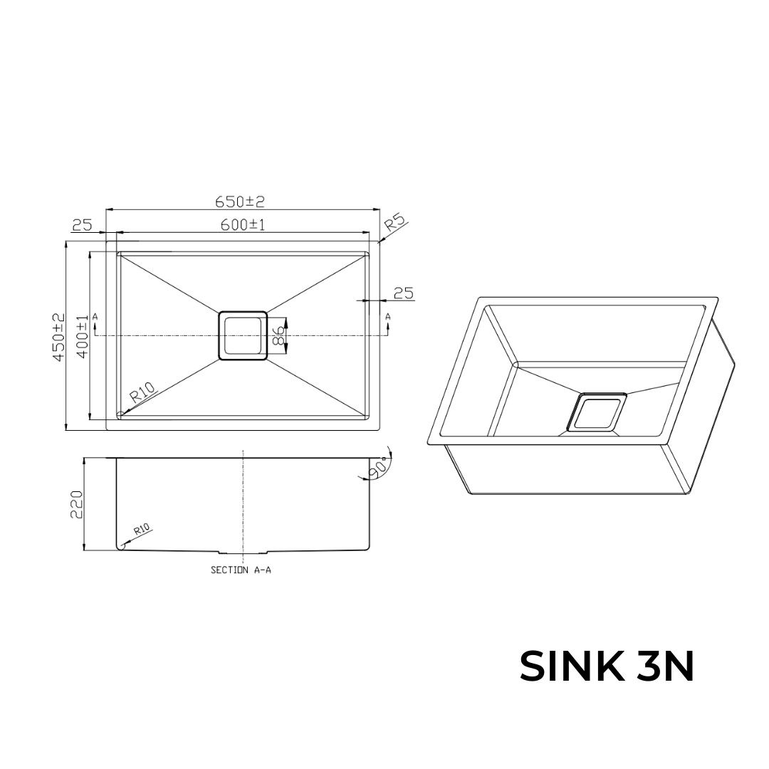 Nano Scratch Resistant Sink