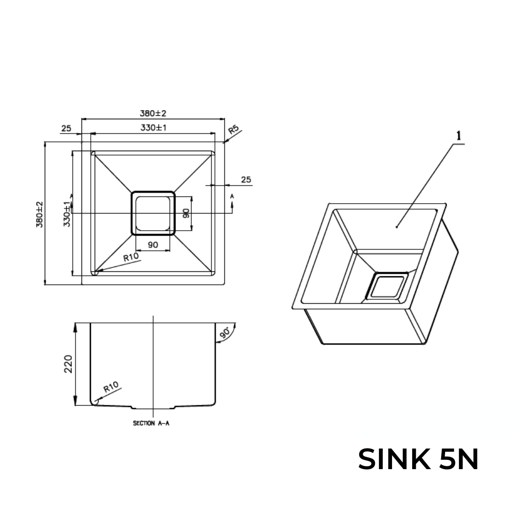 Nano Scratch Resistant Sink