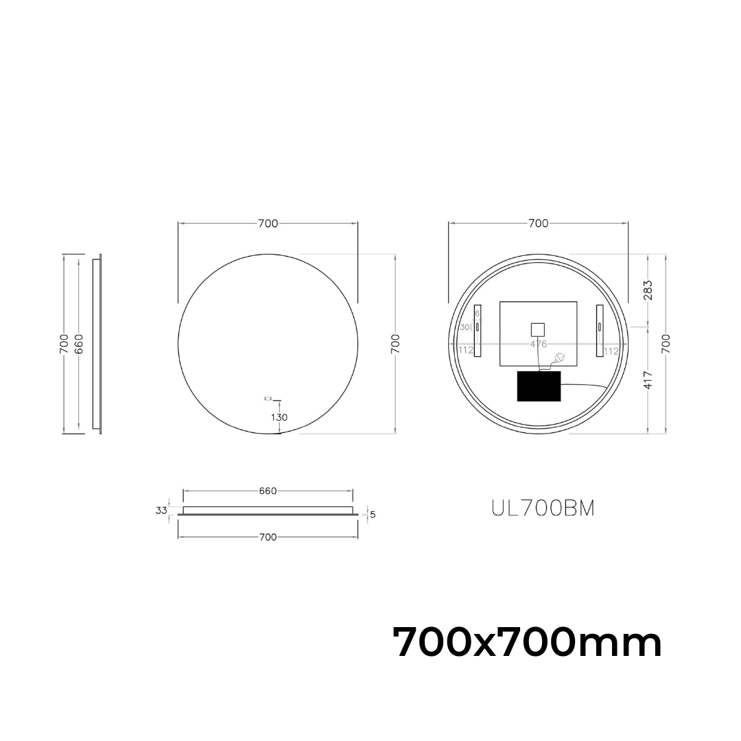 Round LED Mirror