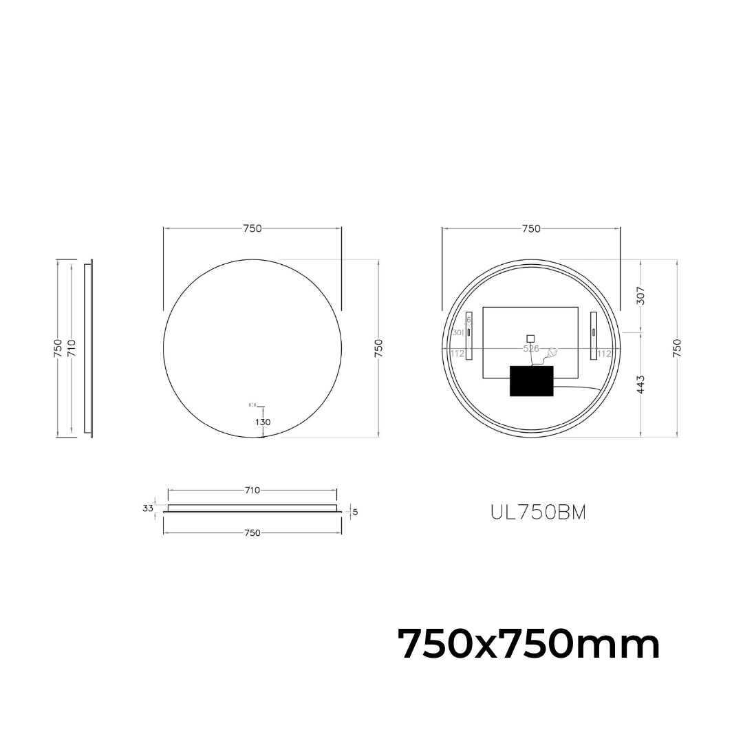 Round LED Mirror