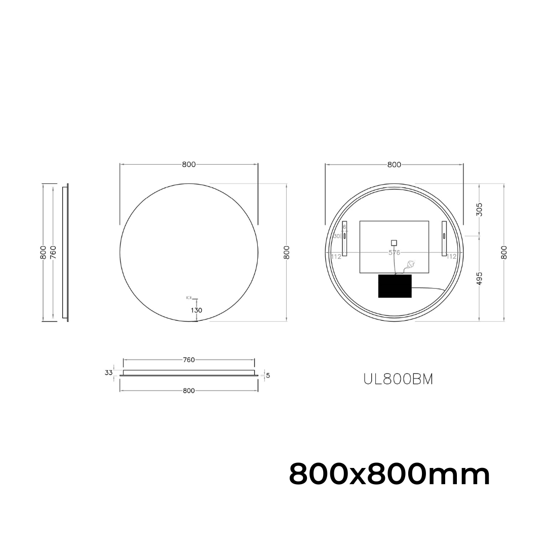 Round LED Mirror